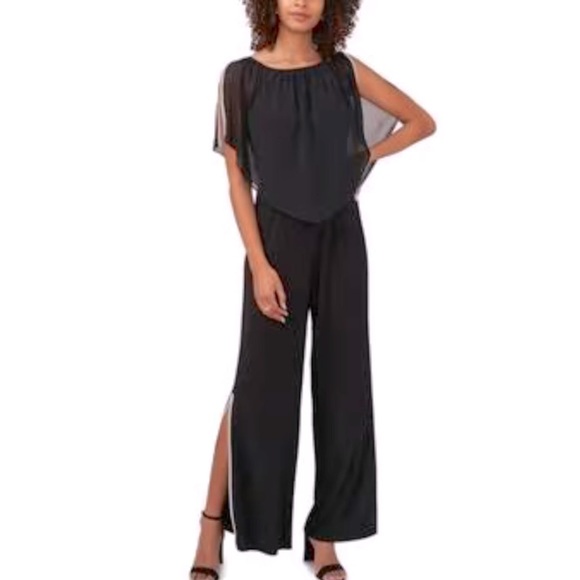 MSK Pants & Jumpsuits Nwt89 Womens Msk Split Sleeve Poncho Jumpsuit